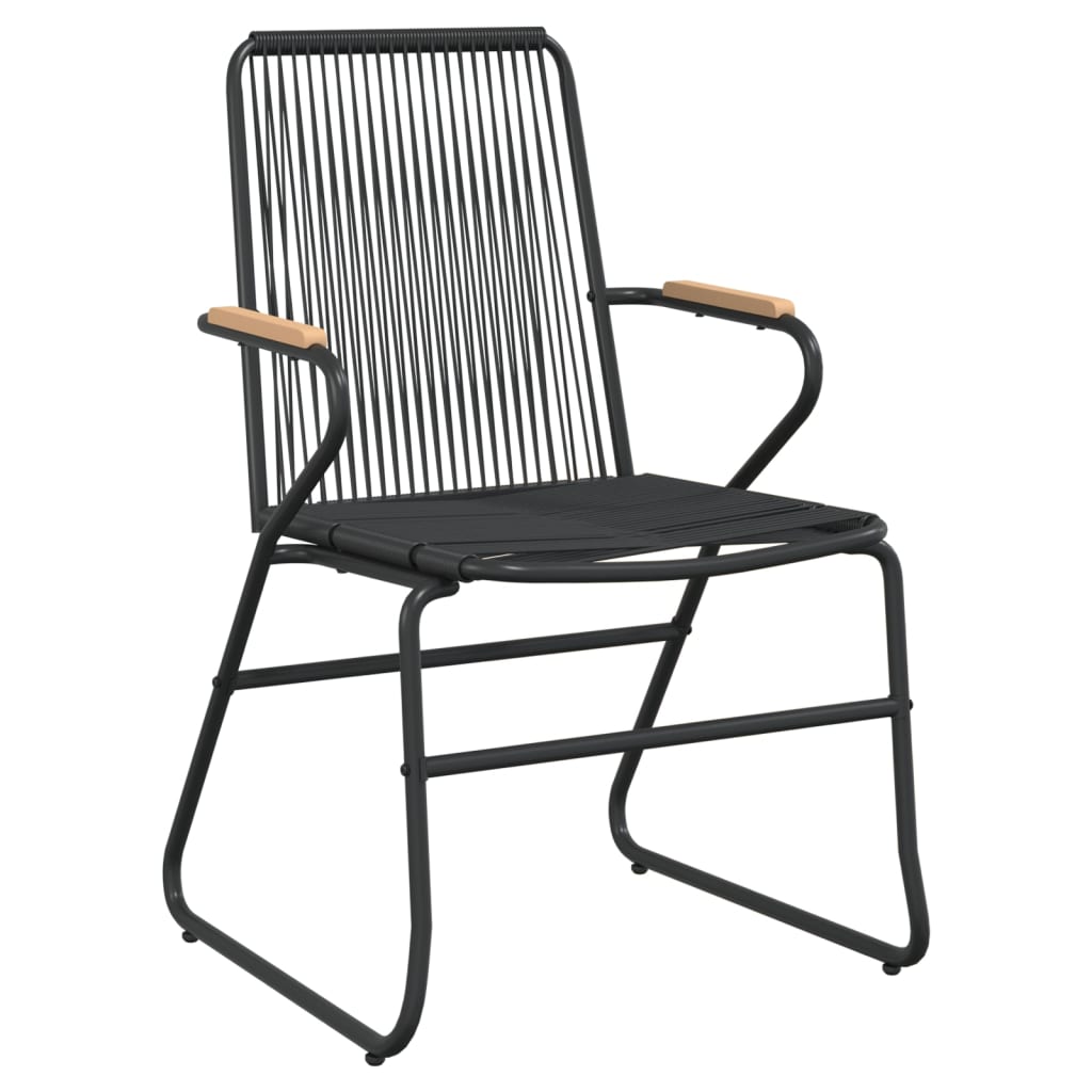 5-delige Tuinset PVC-rattan zwart is nu te koop bij PeponiXL, paradijselijk wonen!
