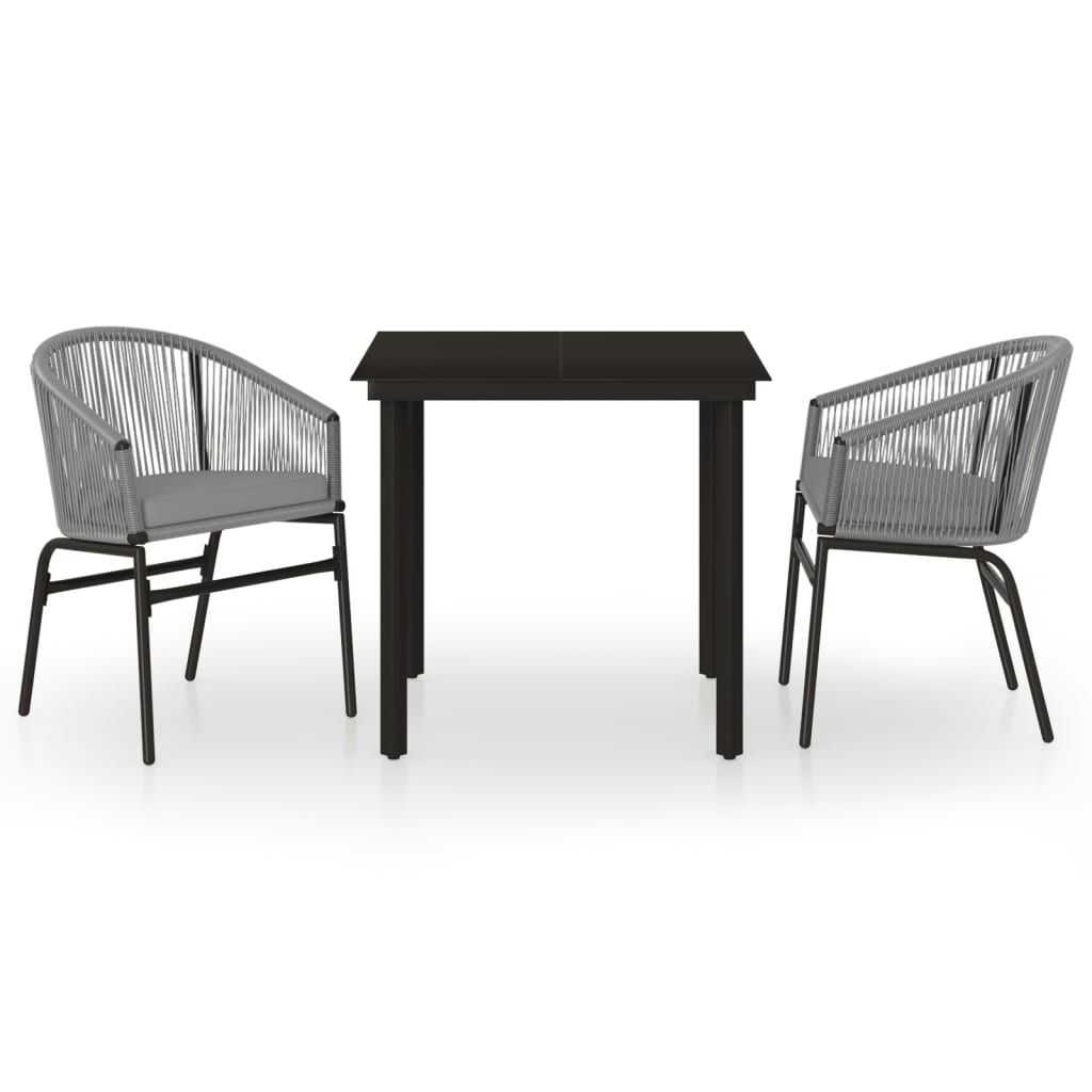 3-delige Tuinset grijs is nu te koop bij PeponiXL, paradijselijk wonen!
