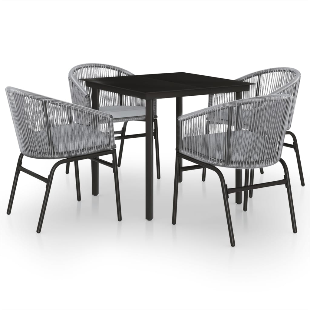5-delige Tuinset grijs is nu te koop bij PeponiXL, paradijselijk wonen!
