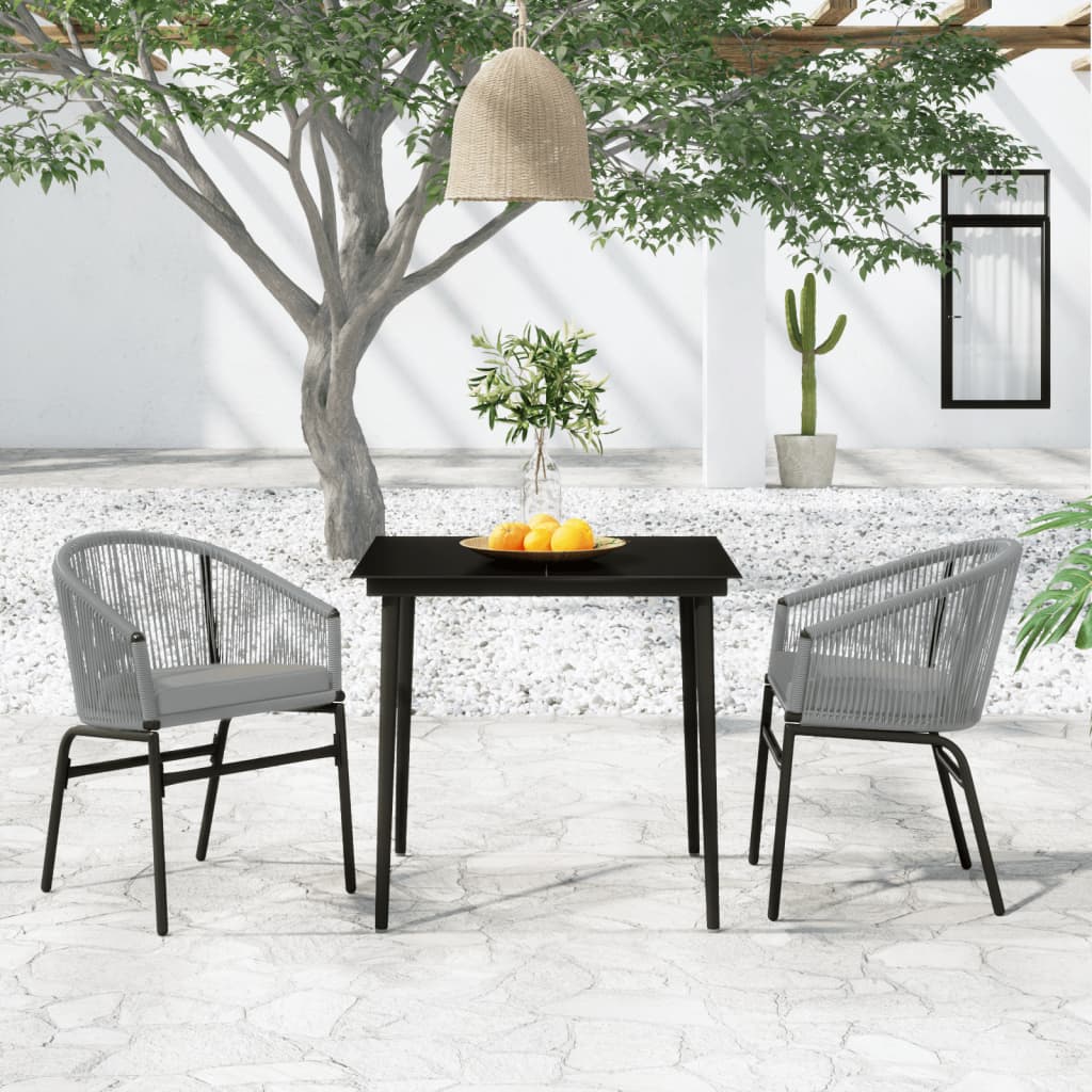 3-delige Tuinset grijs is nu te koop bij PeponiXL, paradijselijk wonen!