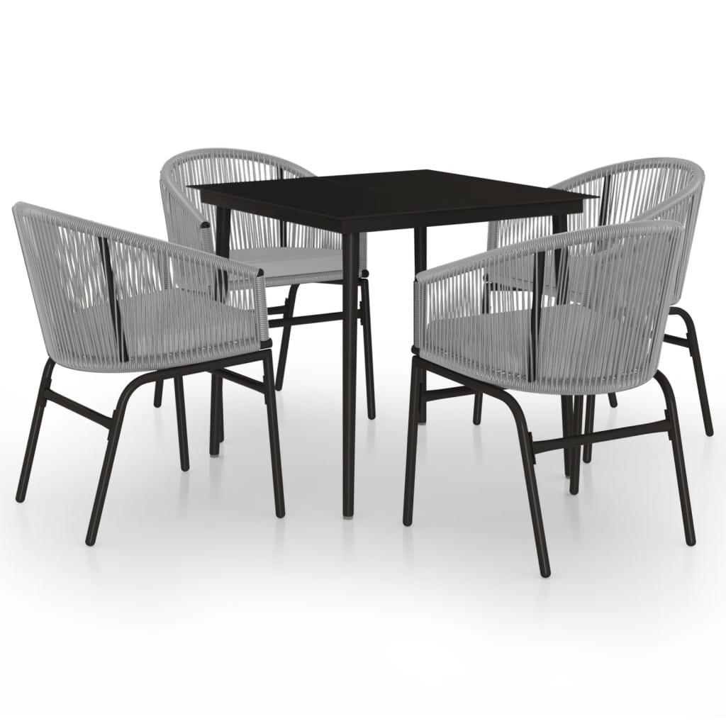 5-delige Tuinset grijs is nu te koop bij PeponiXL, paradijselijk wonen!