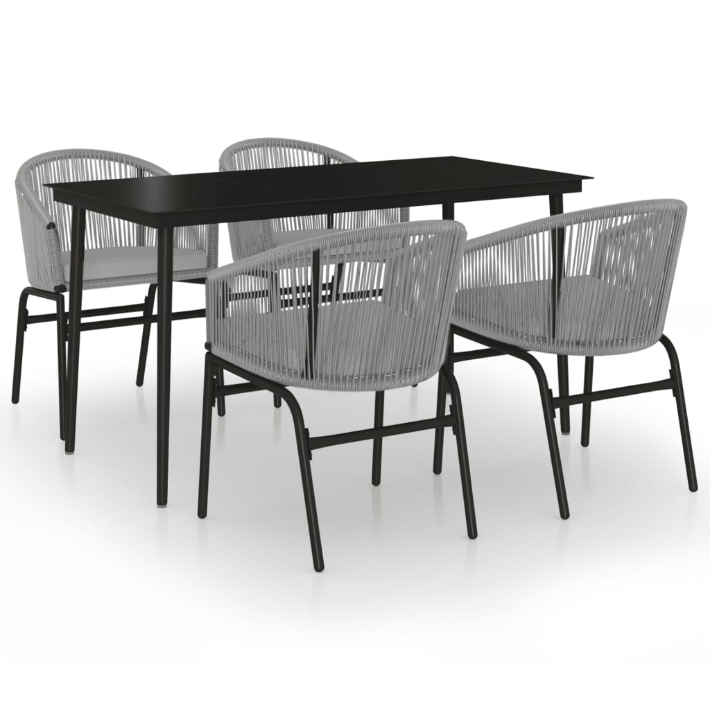 5-delige Tuinset grijs is nu te koop bij PeponiXL, paradijselijk wonen!