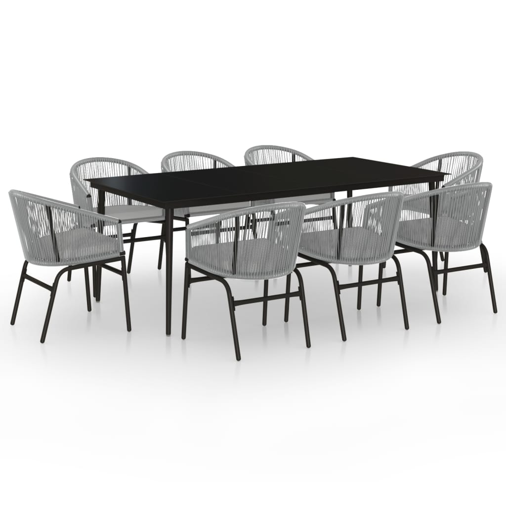 9-delige Tuinset antracietkleurig is nu te koop bij PeponiXL, paradijselijk wonen!