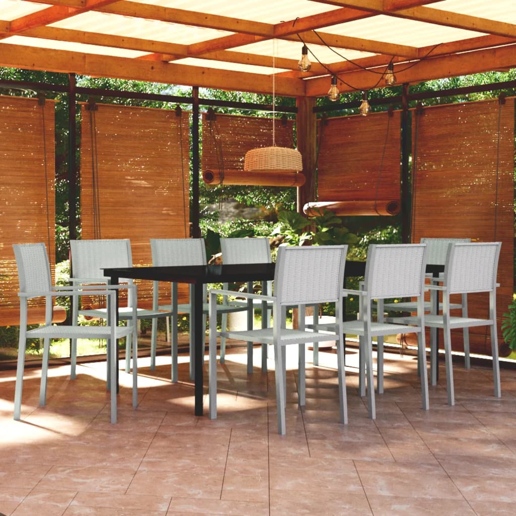 9-delige Tuinset wit is nu te koop bij PeponiXL, paradijselijk wonen!
