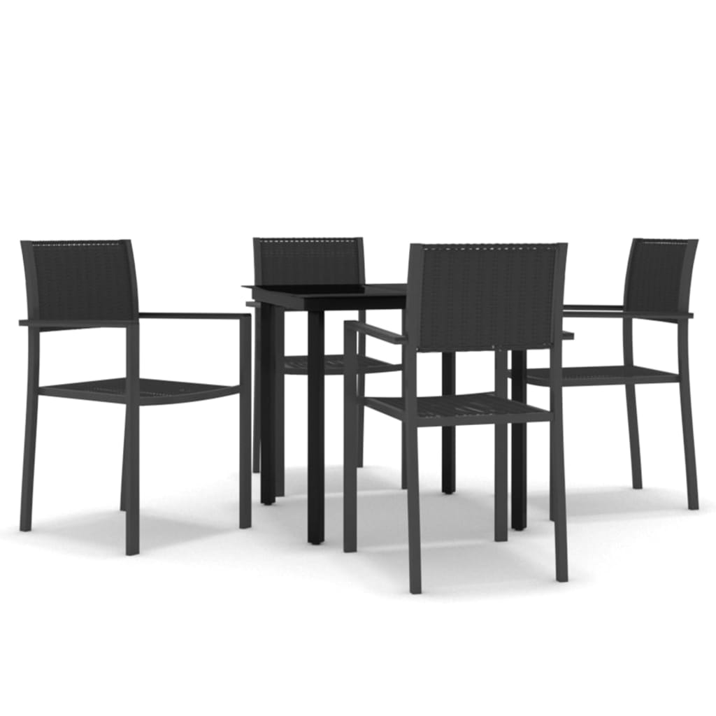 5-delige Tuinset zwart is nu te koop bij PeponiXL, paradijselijk wonen!