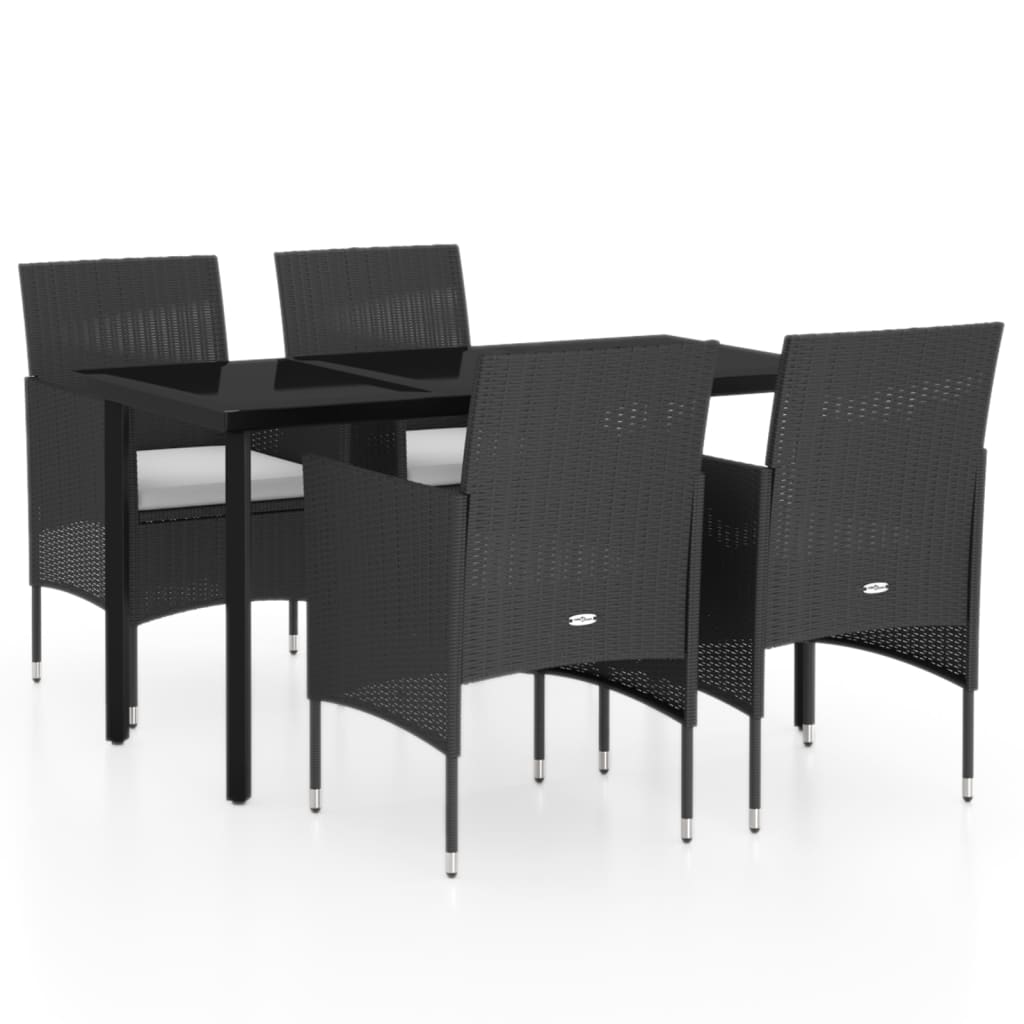 5-delige Tuinset met kussens zwart is nu te koop bij PeponiXL, paradijselijk wonen!