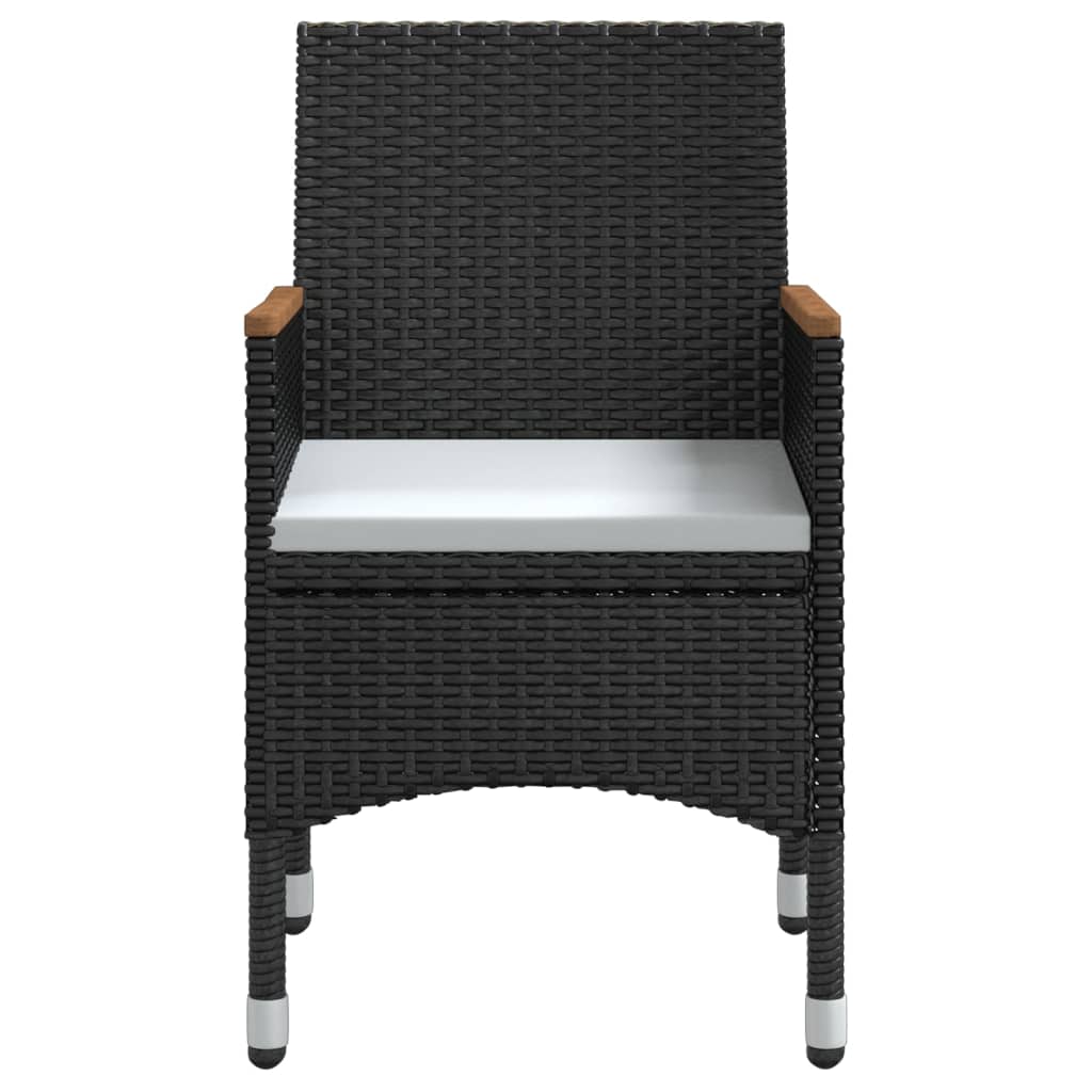 3-delige Tuinset met kussens zwart is nu te koop bij PeponiXL, paradijselijk wonen!
