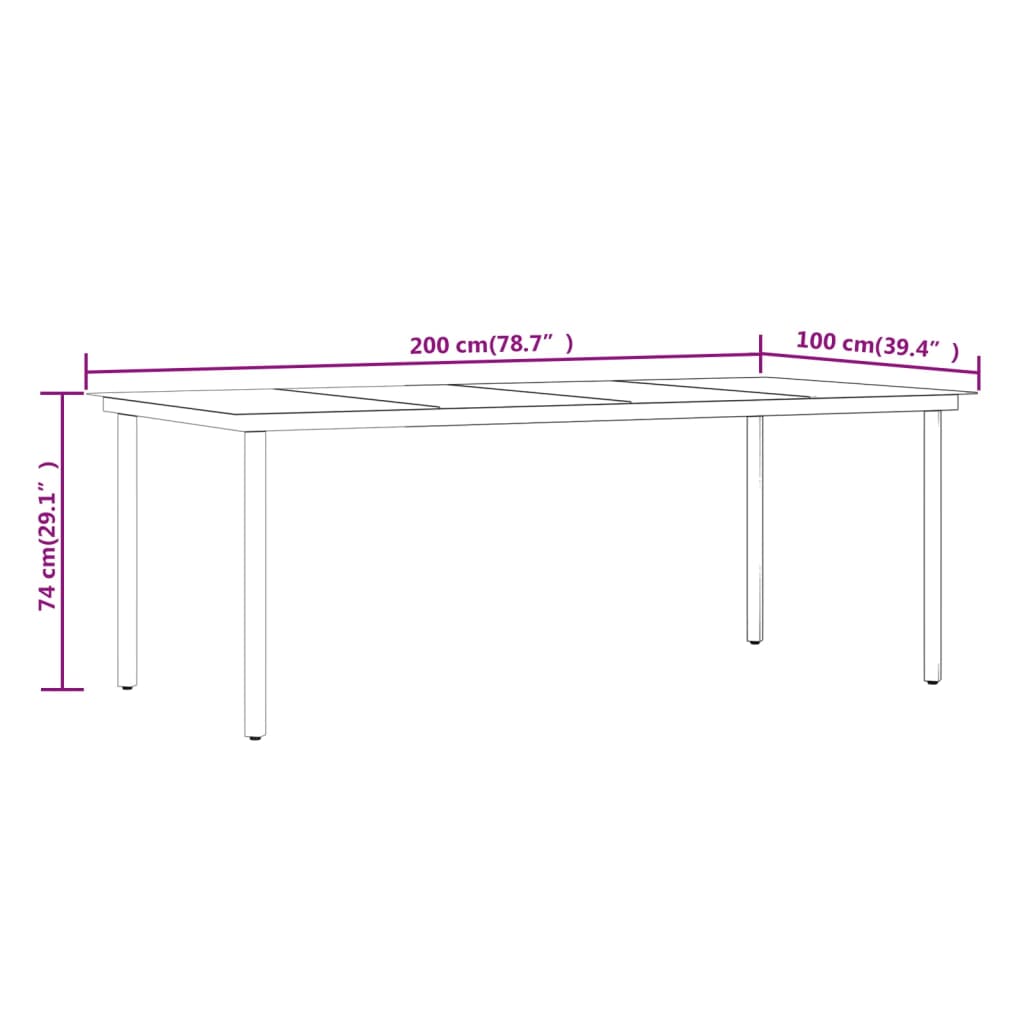 9-delige Tuinset met kussens zwart is nu te koop bij PeponiXL, paradijselijk wonen!
