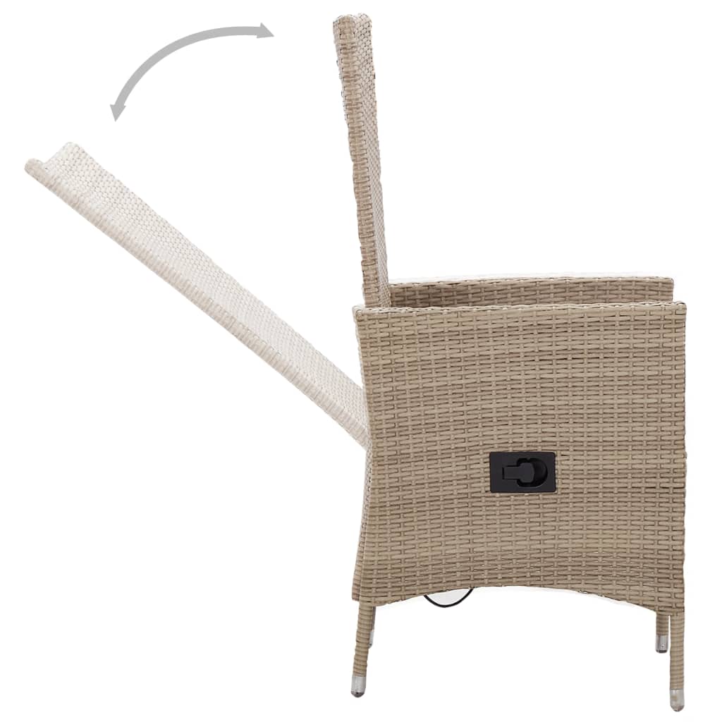3-delige Tuinset met kussens beige is nu te koop bij PeponiXL, paradijselijk wonen!