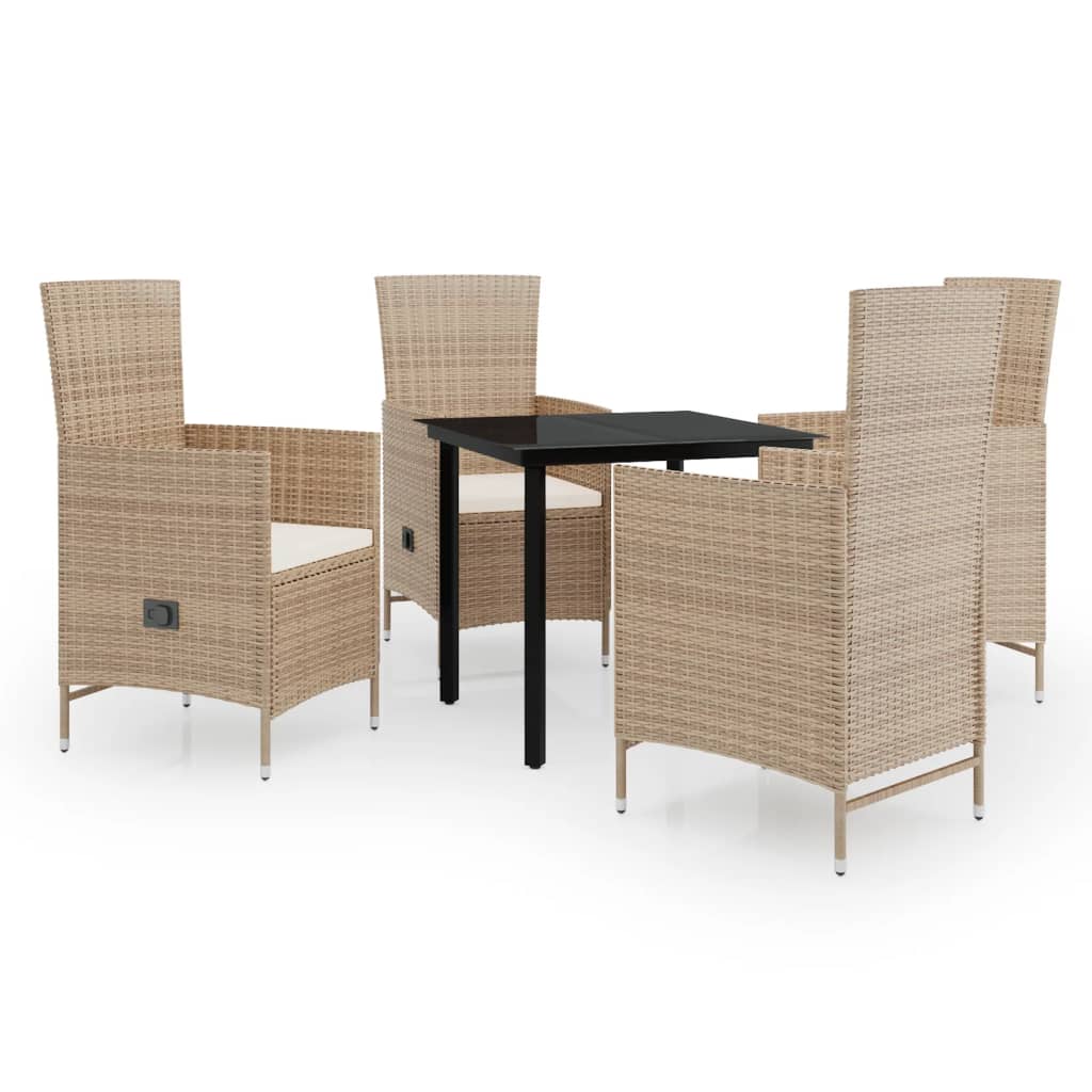 5-delige Tuinset met kussens beige is nu te koop bij PeponiXL, paradijselijk wonen!