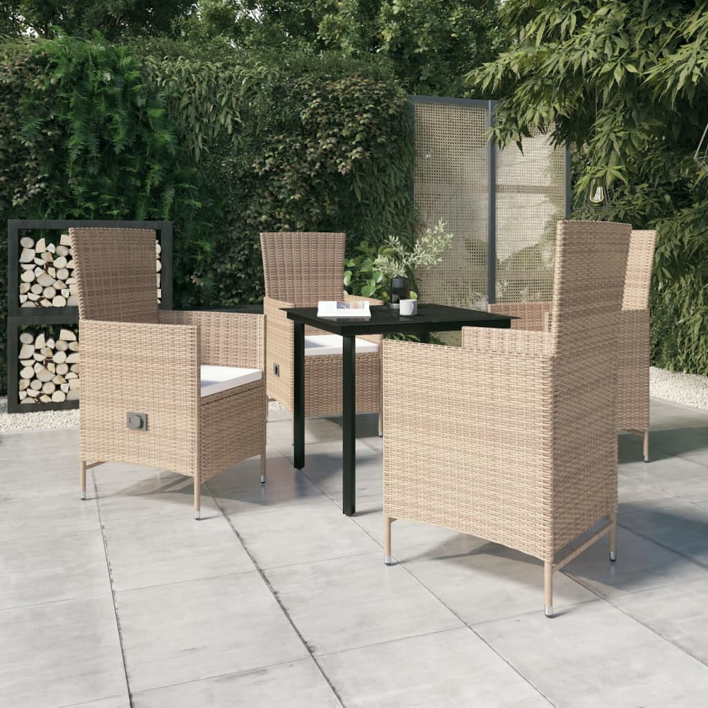 5-delige Tuinset met kussens beige is nu te koop bij PeponiXL, paradijselijk wonen!