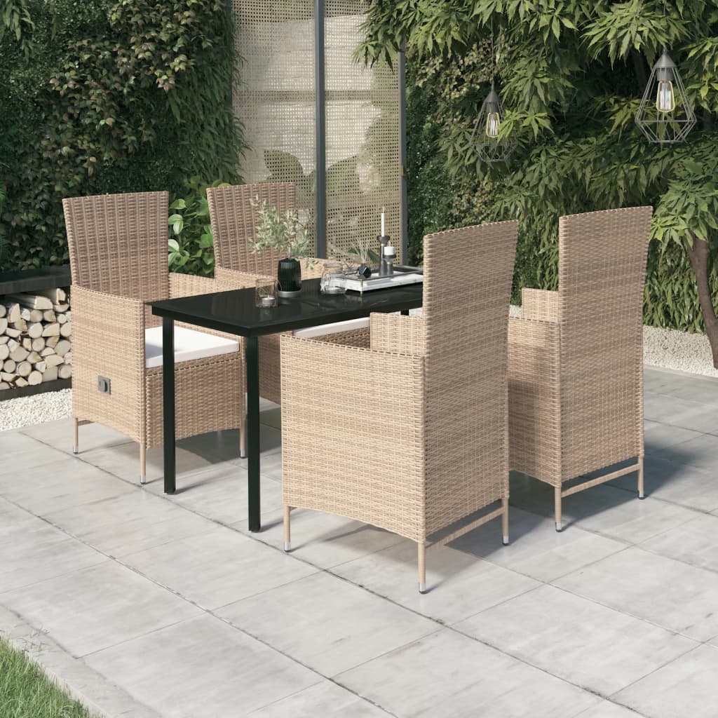 5-delige Tuinset met kussens beige is nu te koop bij PeponiXL, paradijselijk wonen!