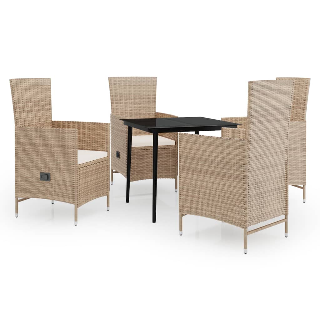 5-delige Tuinset met kussens beige is nu te koop bij PeponiXL, paradijselijk wonen!