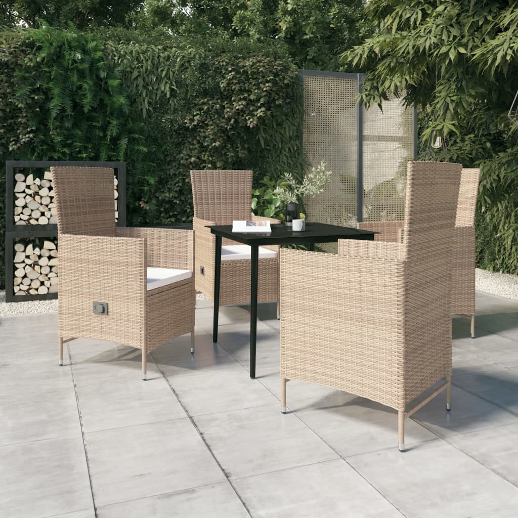 5-delige Tuinset met kussens beige is nu te koop bij PeponiXL, paradijselijk wonen!