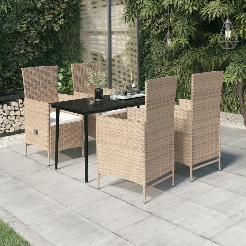 5-delige Tuinset met kussens beige is nu te koop bij PeponiXL, paradijselijk wonen!