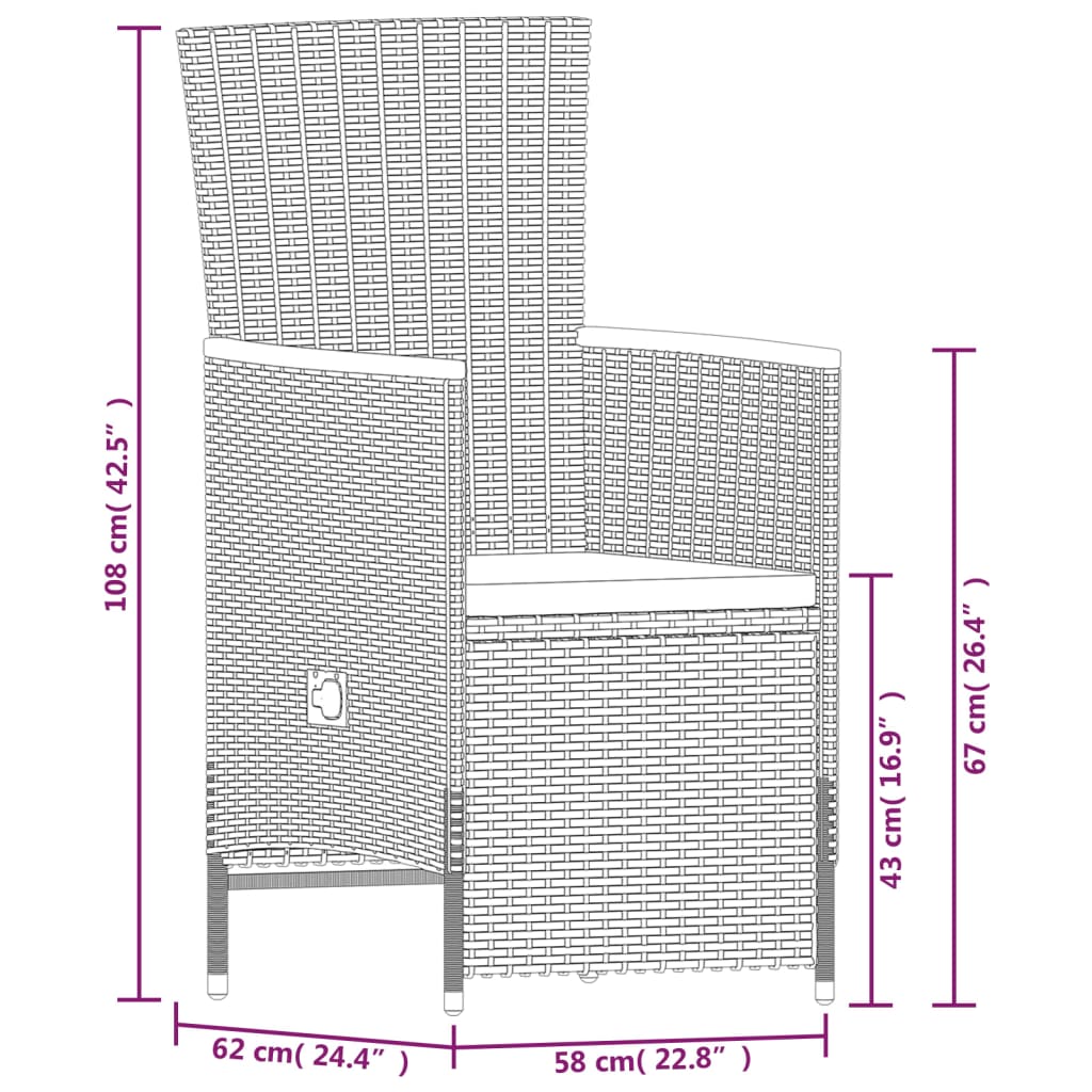 7-delige Tuinset met kussens grijs is nu te koop bij PeponiXL, paradijselijk wonen!