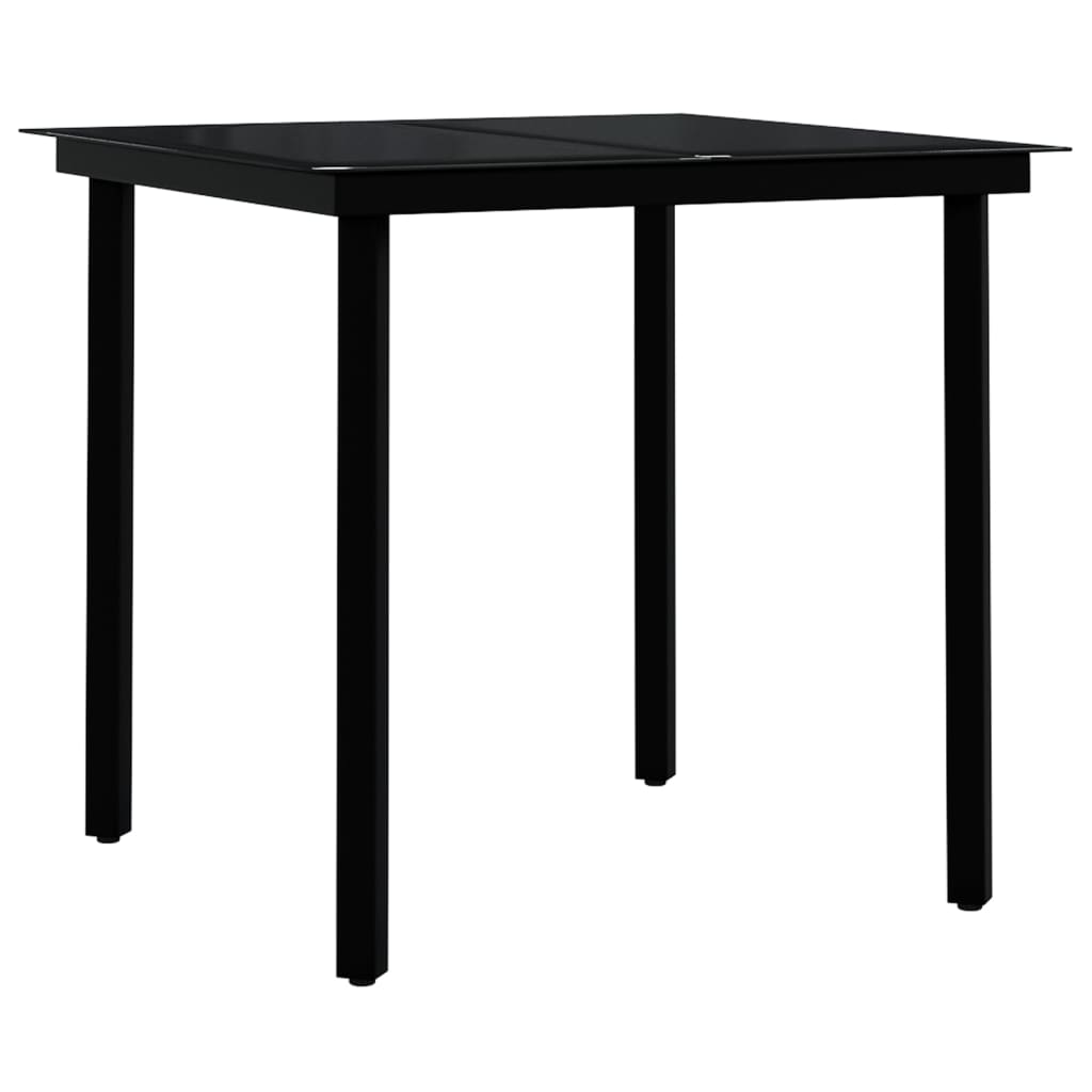 3-delige Tuinset met kussens zwart is nu te koop bij PeponiXL, paradijselijk wonen!