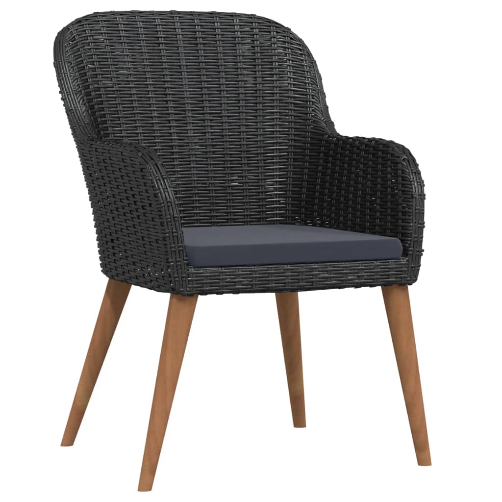 5-delige Tuinset met kussens zwart is nu te koop bij PeponiXL, paradijselijk wonen!