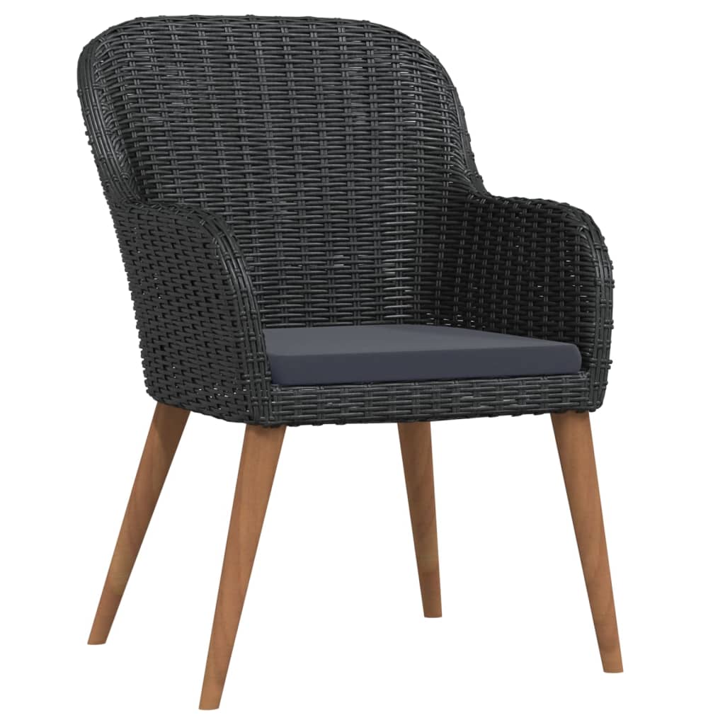 9-delige Tuinset met kussens zwart is nu te koop bij PeponiXL, paradijselijk wonen!