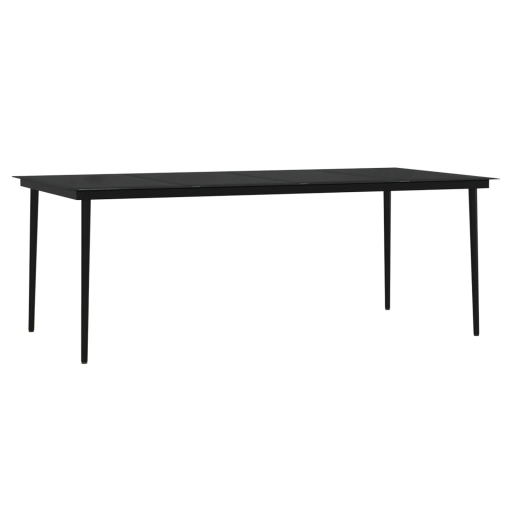 7-delige Tuinset met kussens zwart is nu te koop bij PeponiXL, paradijselijk wonen!