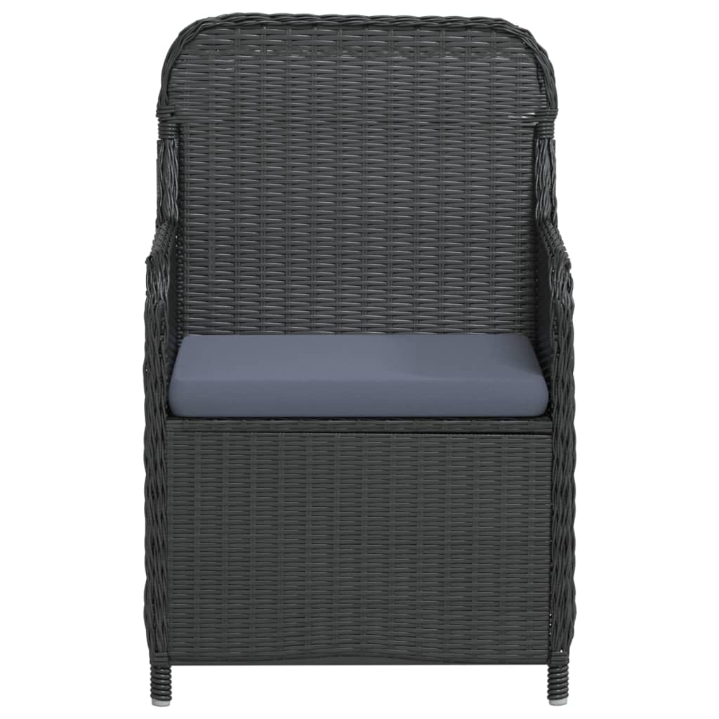 5-delige Tuinset met kussens zwart is nu te koop bij PeponiXL, paradijselijk wonen!