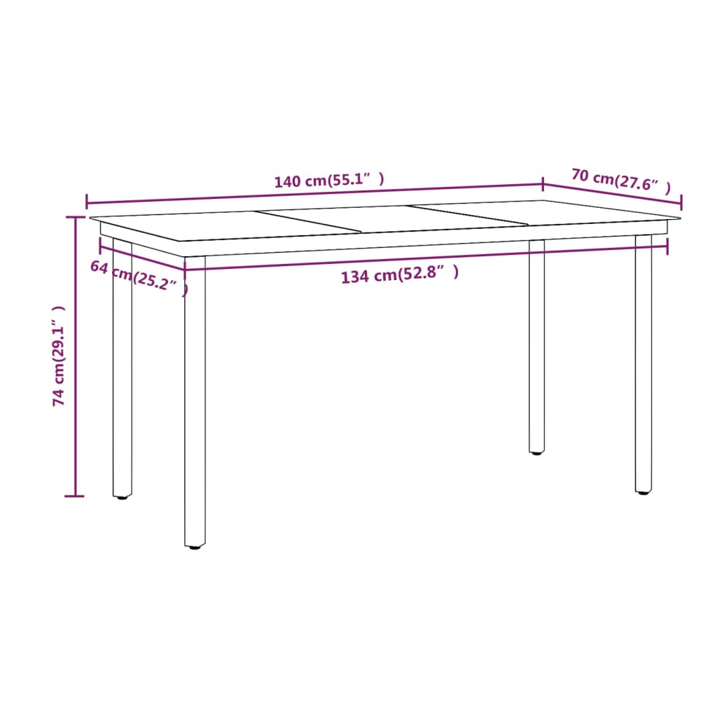 5-delige Tuinset met kussens zwart is nu te koop bij PeponiXL, paradijselijk wonen!