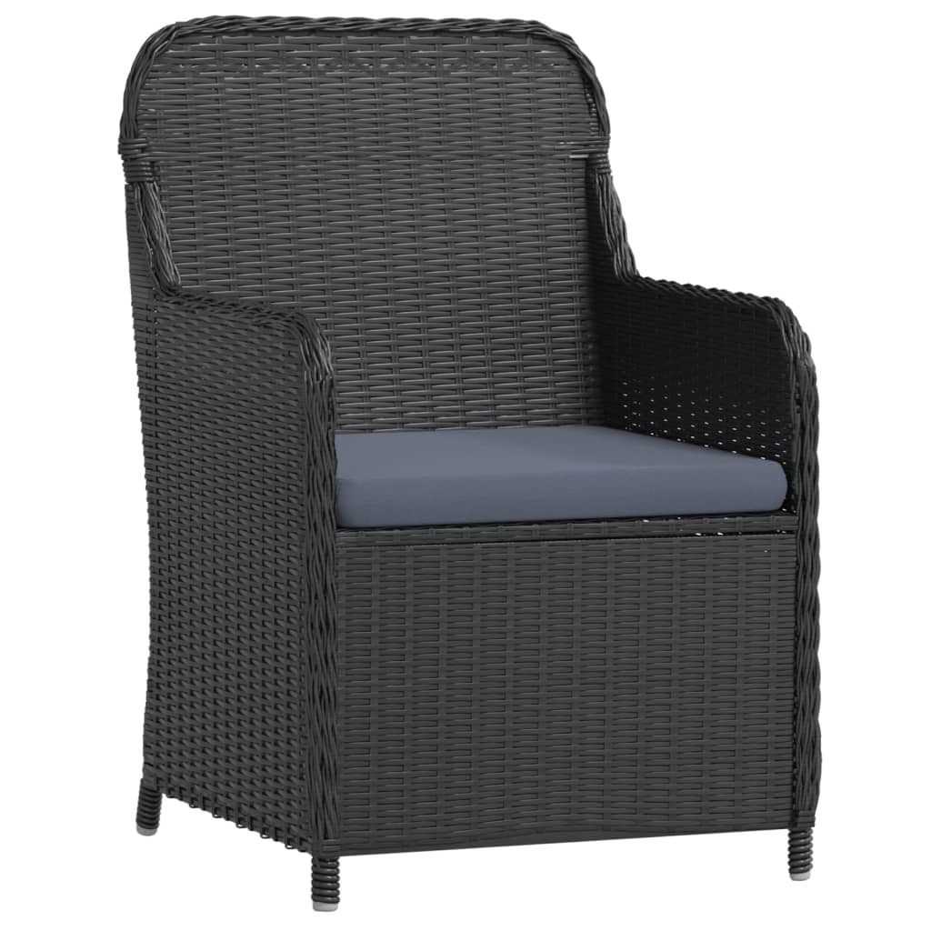 5-delige Tuinset met kussens zwart is nu te koop bij PeponiXL, paradijselijk wonen!