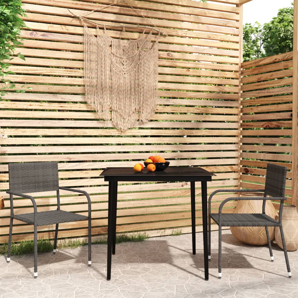 3-delige Tuinset grijs is nu te koop bij PeponiXL, paradijselijk wonen!