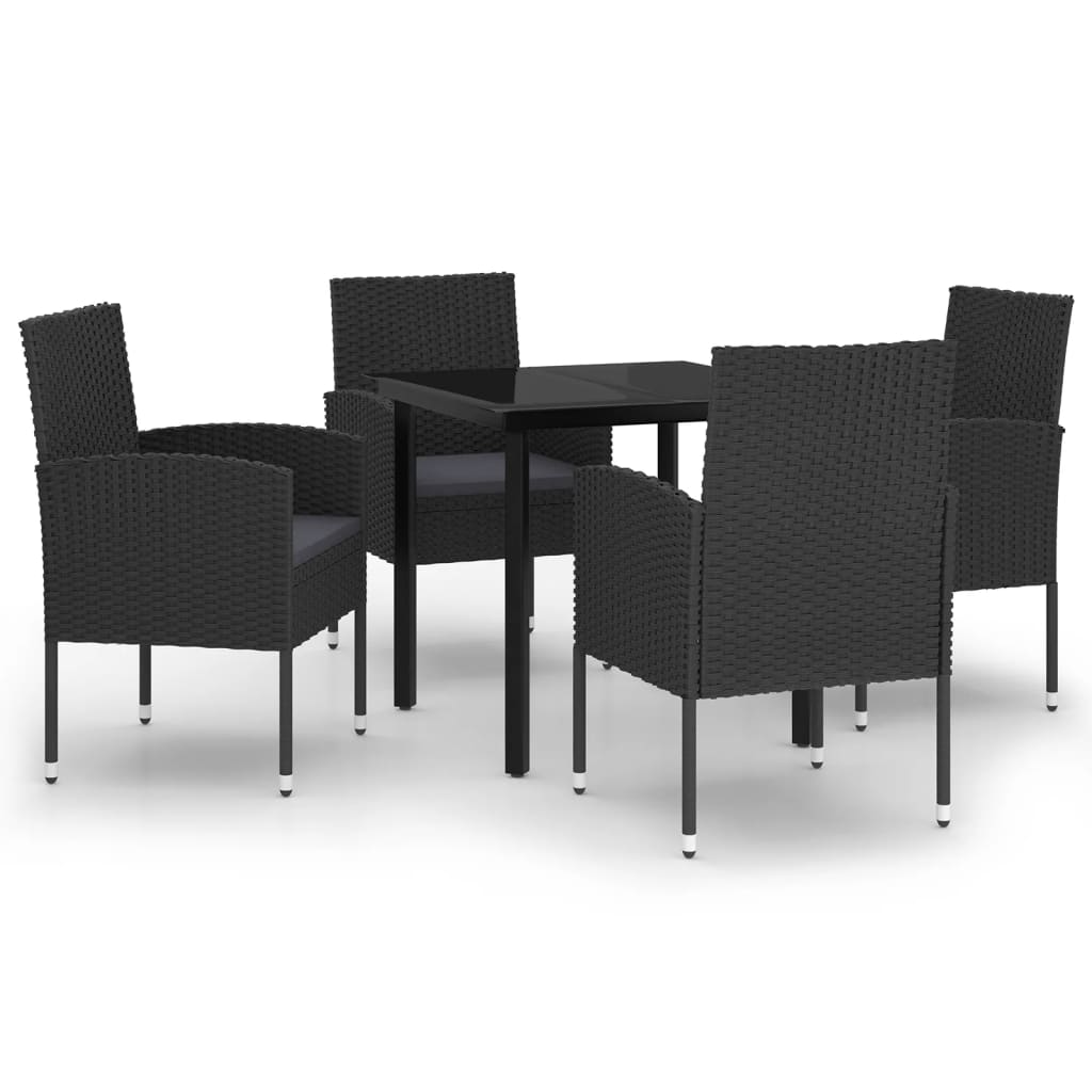 5-delige Tuinset zwart is nu te koop bij PeponiXL, paradijselijk wonen!