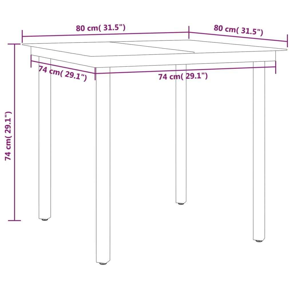5-delige Tuinset zwart is nu te koop bij PeponiXL, paradijselijk wonen!