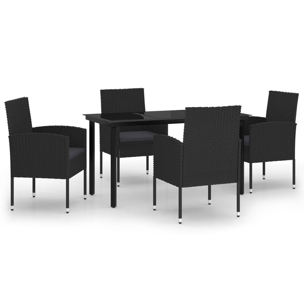 5-delige Tuinset zwart is nu te koop bij PeponiXL, paradijselijk wonen!