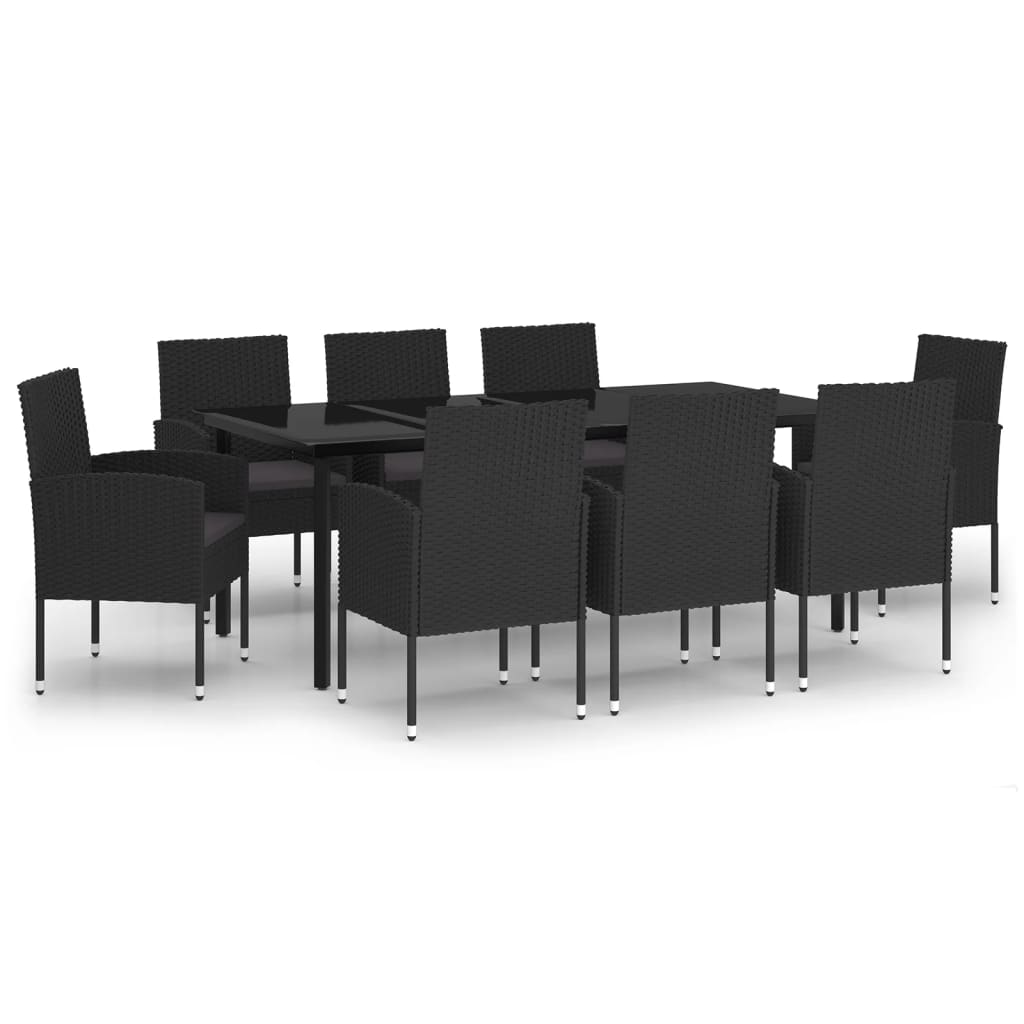 9-delige Tuinset zwart is nu te koop bij PeponiXL, paradijselijk wonen!