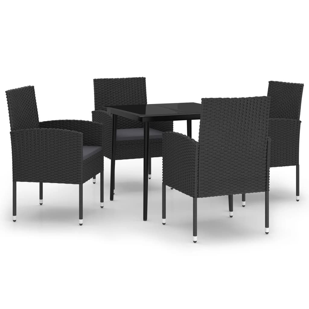 5-delige Tuinset zwart is nu te koop bij PeponiXL, paradijselijk wonen!