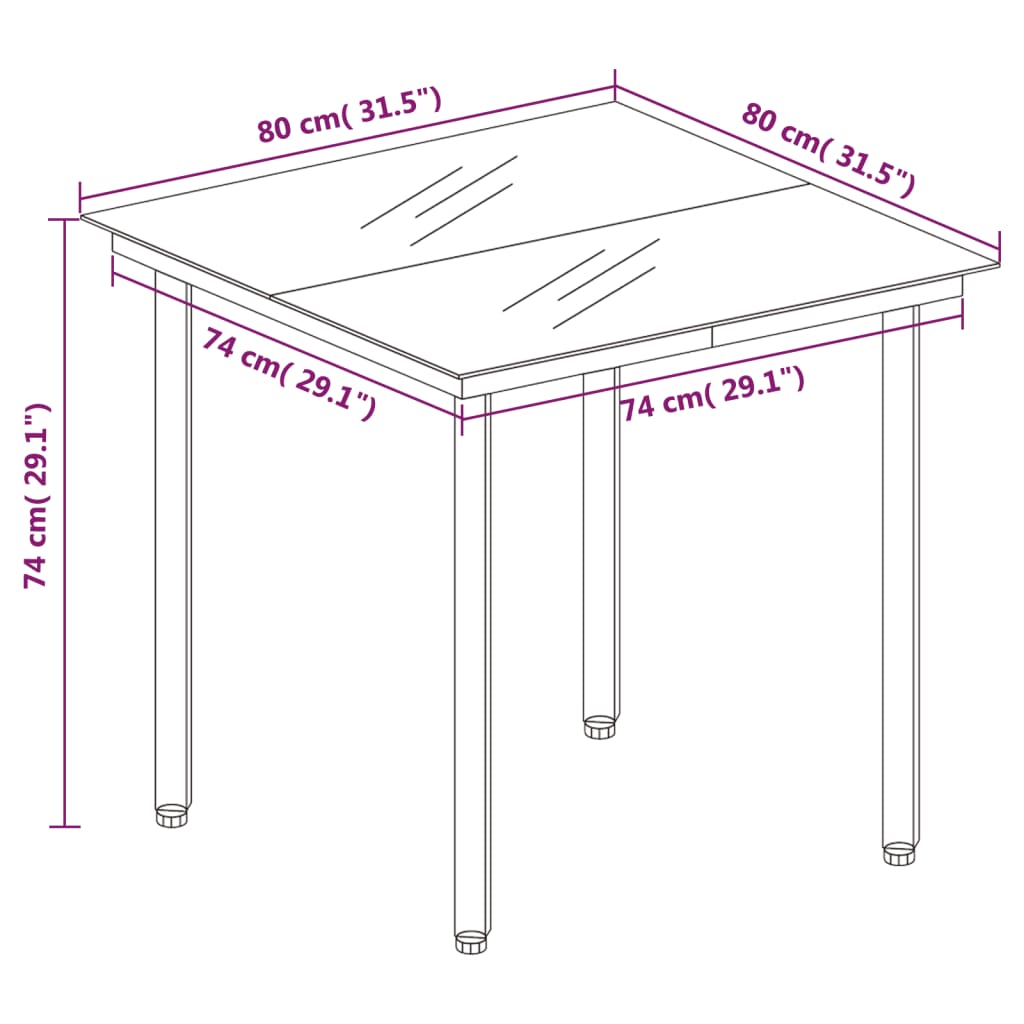 3-delige Tuinset donkergrijs is nu te koop bij PeponiXL, paradijselijk wonen!