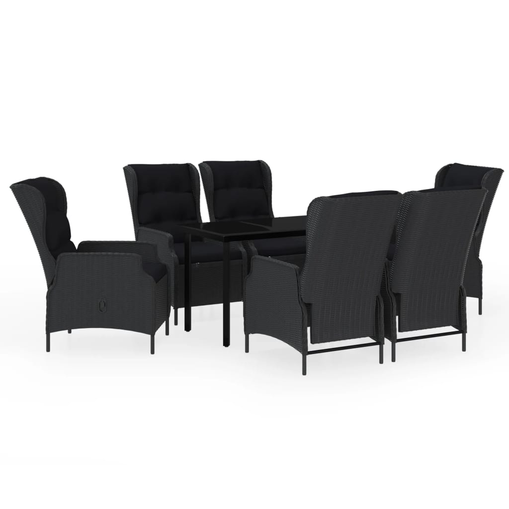 7-delige Tuinset donkergrijs is nu te koop bij PeponiXL, paradijselijk wonen!