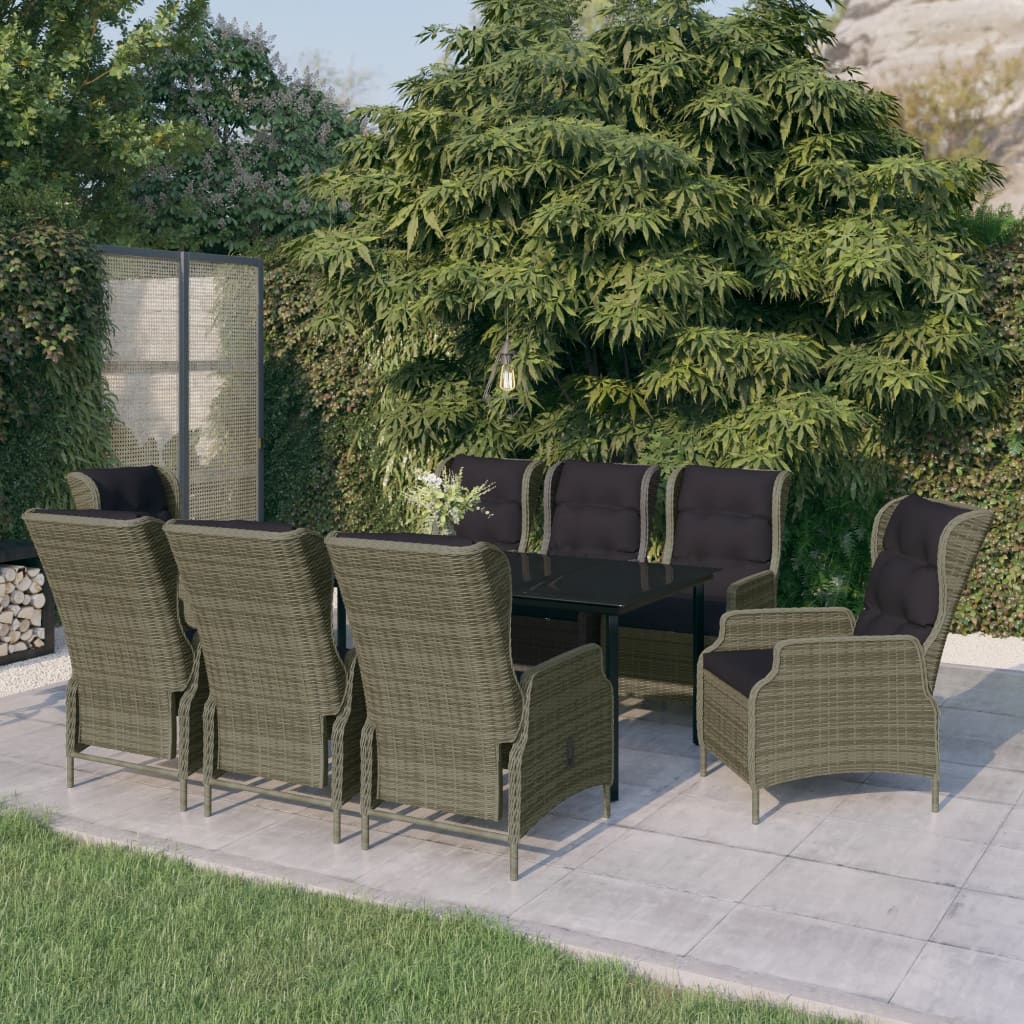 9-delige Tuinset bruin is nu te koop bij PeponiXL, paradijselijk wonen!