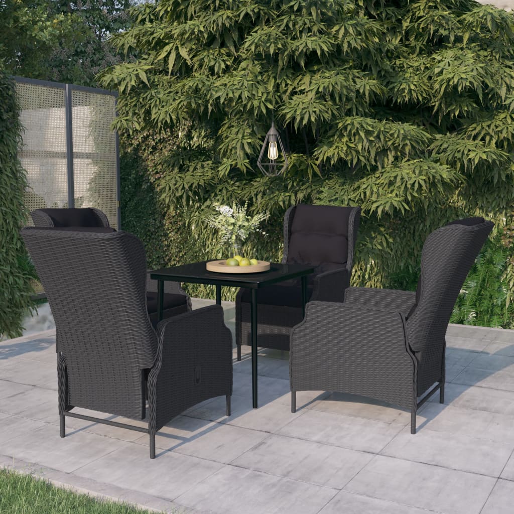 5-delige Tuinset donkergrijs is nu te koop bij PeponiXL, paradijselijk wonen!