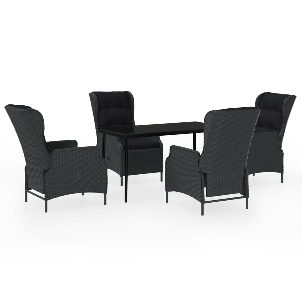 5-delige Tuinset donkergrijs is nu te koop bij PeponiXL, paradijselijk wonen!
