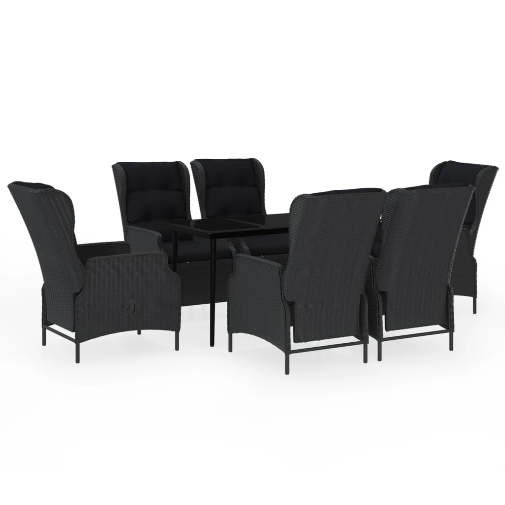 7-delige Tuinset donkergrijs is nu te koop bij PeponiXL, paradijselijk wonen!