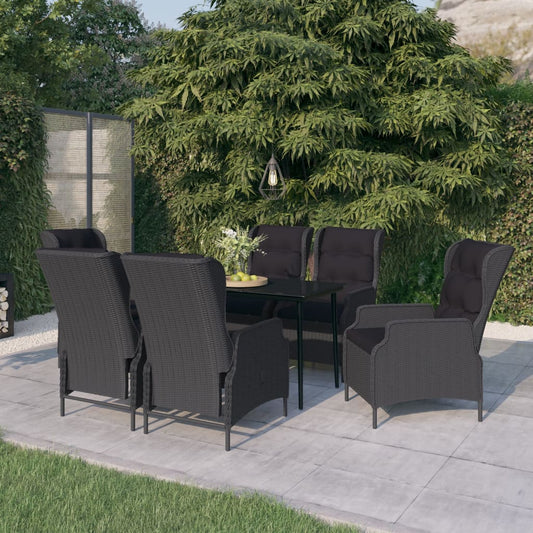7-delige Tuinset donkergrijs is nu te koop bij PeponiXL, paradijselijk wonen!