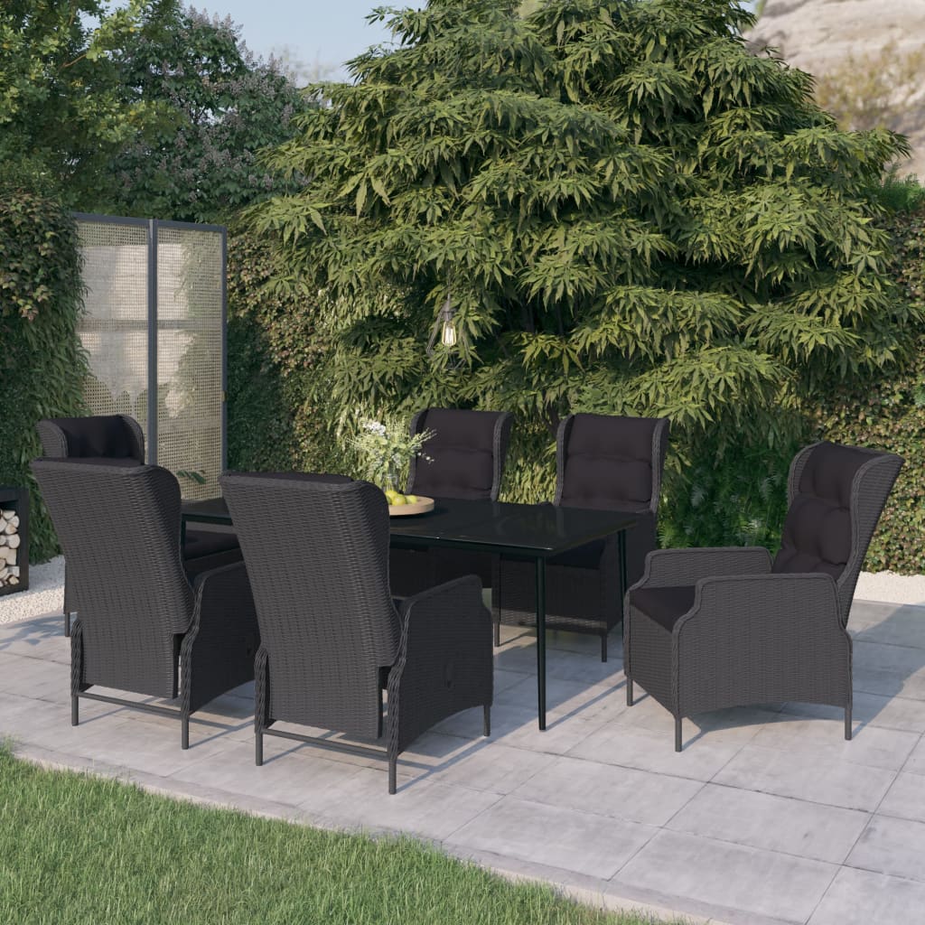 7-delige Tuinset donkergrijs is nu te koop bij PeponiXL, paradijselijk wonen!