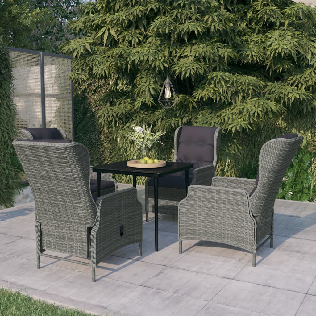 5-delige Tuinset lichtgrijs is nu te koop bij PeponiXL, paradijselijk wonen!