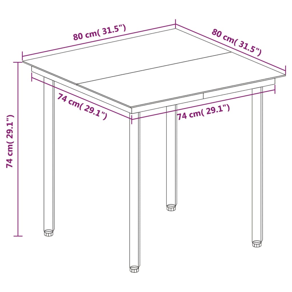 5-delige Tuinset met kussens poly rattan en glas is nu te koop bij PeponiXL, paradijselijk wonen!