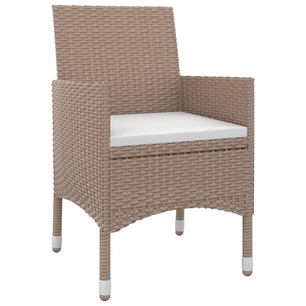 3-delige Tuinset met kussens poly rattan en glas is nu te koop bij PeponiXL, paradijselijk wonen!