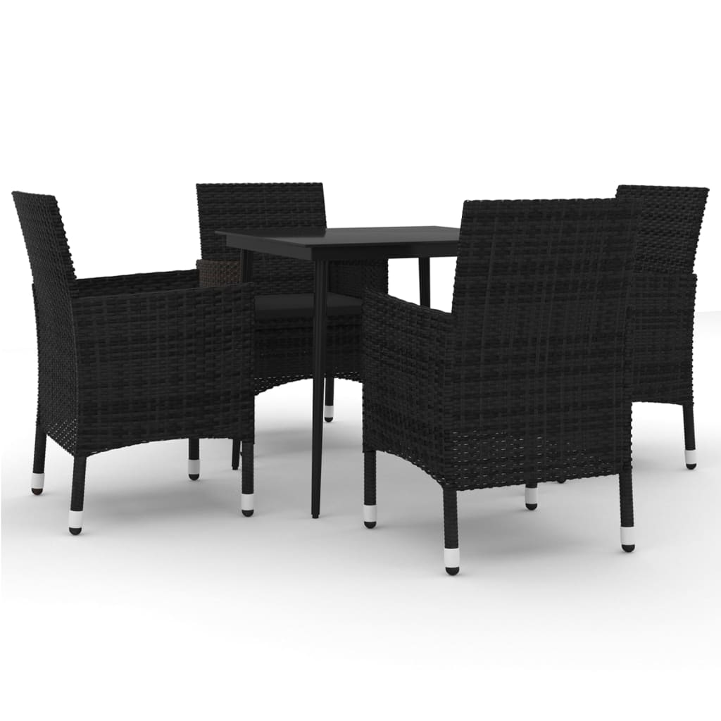 5-delige Tuinset met kussens poly rattan en glas is nu te koop bij PeponiXL, paradijselijk wonen!