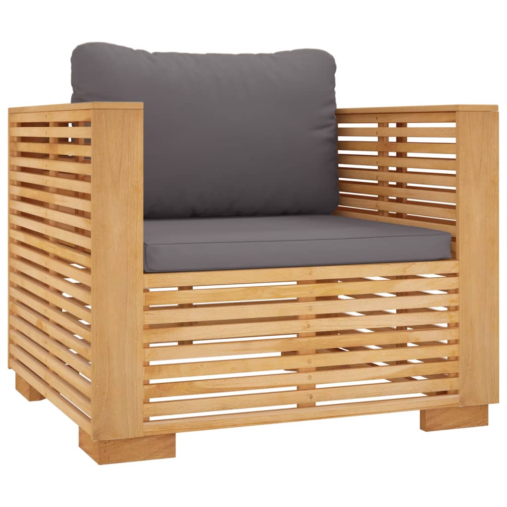 6-delige Loungeset met kussens massief teakhout is nu te koop bij PeponiXL, paradijselijk wonen!