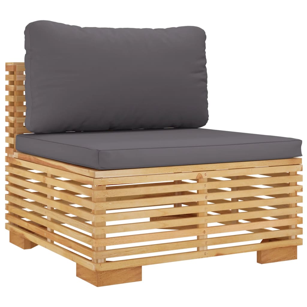 4-delige Loungeset met kussens massief teakhout is nu te koop bij PeponiXL, paradijselijk wonen!