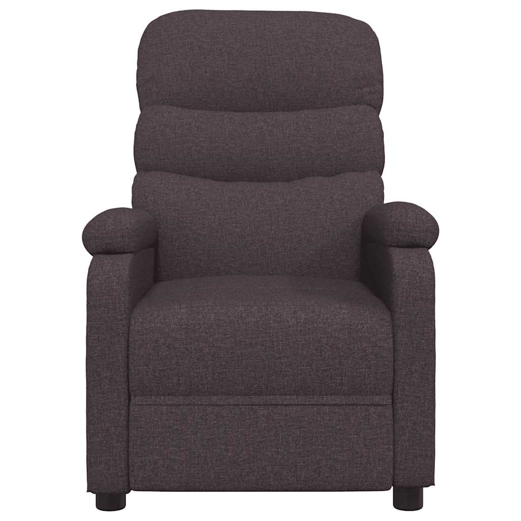 Fauteuil verstelbaar stof donkerbruin is nu te koop bij PeponiXL, paradijselijk wonen!