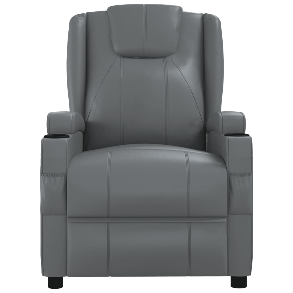 Massagestoel kunstleer antracietkleurig is nu te koop bij PeponiXL, paradijselijk wonen!