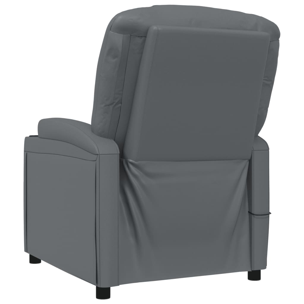 Massagestoel kunstleer antracietkleurig is nu te koop bij PeponiXL, paradijselijk wonen!